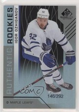 2018 Upper Deck SP Game Used Authentic Rookies Rainbow /292 Igor Ozhiganov fv4