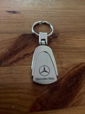 🇺🇸 VINTAGE 🇺🇸 CHROME”MERCEDES-BENZ KEYCHAIN/KEYRING/KEYFOB 👀LQQK👀