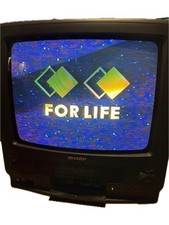 Sharp VT-14M20 14 CRT TV VHS Combo 1995 Retro Gaming For Parts Japan