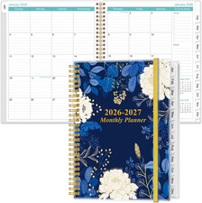 2026-2027 Monthly Planner - 12 Monthly Calendar, July 2026 - June 2027, Two