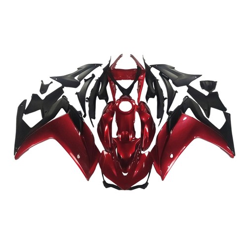 Black Candy Red Injection Fairing Kit for Yamaha YZF R3 2015 16 17 2018 Bodywork - Picture 1 of 8