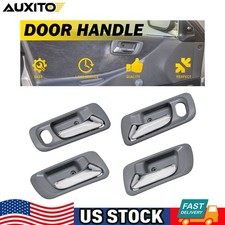Interior Door Handle For 2003-07 Honda Accord Sedan 4 pc Gray Front & Rear 4x P