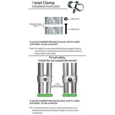 Durable Chain Link Fence Clamps - Set of 8