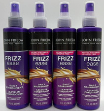4PK John Frieda Frizz Ease Daily Leave in Conditioner  8 FL OZ EA  NEW  READ