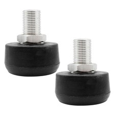 2Pcs Durable Rubber Roller Skate Toe Stoppers Adjustable Brake Plugs