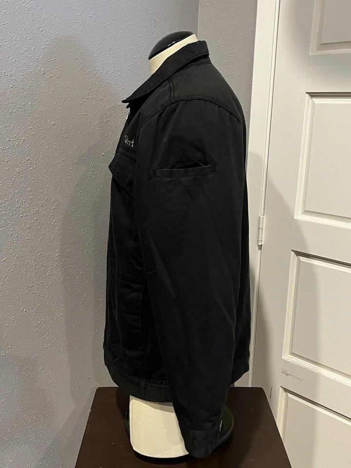 Vintage 1990's Vurt Skater Bomber Jacket Coat Black Lining Art Men's Size L - Image 4 of 4