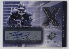 2004 SPx SPXciting Rookie Auto Jersey /1499 Lee Evans #206 Auto 3p5