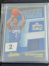 2018 Panini Absolute Shai Gilgeous-Alexander Rookie Threads Game Jersey /149