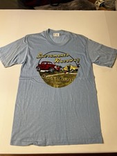Vintage Sacramento Raceway Nostalgia National Drag Tshirt New VTG Blue Med 80s