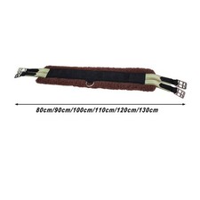 Atmungsaktives Bauchband für Pferde aus Flanell mit Doppelschnalle und Gurtband