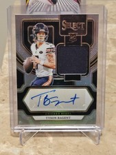 2023 Panini Select Tyson Bagent #RSM-TBA Rookie Signature Memorabilia Auto /199