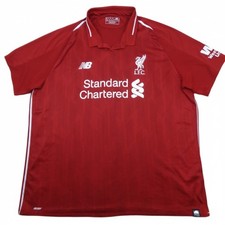 Liverpool FC Football Shirt Mens 2XL XXL New Balance 2018/19 Home Red