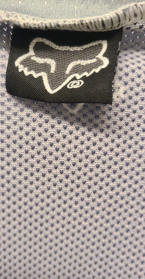 Camiseta deportiva de ciclismo Fox Racing Inc. vintage sin mangas azul y gris Foto 2 de 4