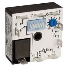Multifunction Time Delay Relay, Square, 4 Functions 12 to 125V DC, 24 to 240V