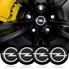 4 Stück Opel Aufkleber Nabendeckel Kappen Alufelgen 56mm