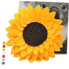Sunflower Pillows, 3D Handmade 14.5" Flower, 13" Pillow With Insert Sunny