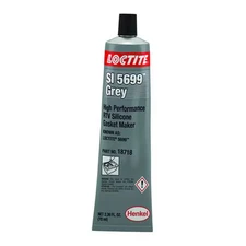 Oil and Water-Resistant, Noncorrosive RTV Gasket Maker, 70 mL, Gray, Temp Range
