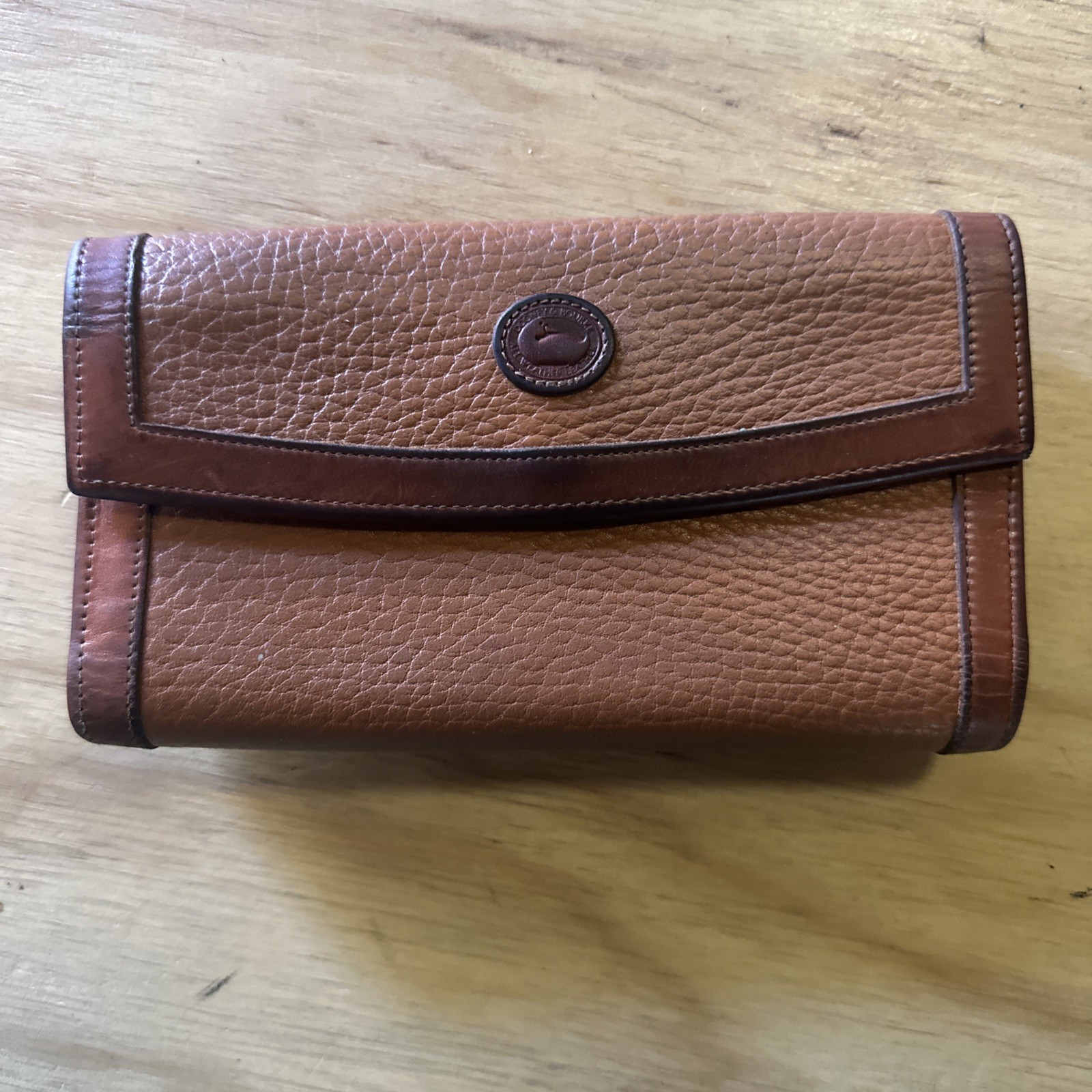 vintage dooney and bourke pebble leather Clutch Wallet