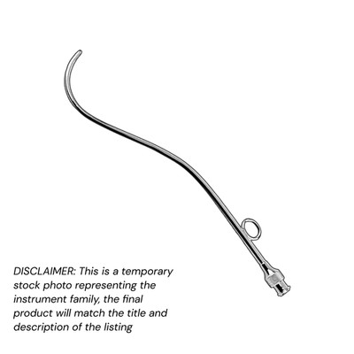 Van Alyea Antrum Cannula 4.5  Long Curve 2.1mm Tip Stainless XPRS OR Grade