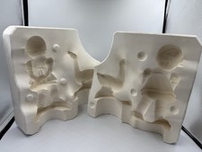 Vintage 1982 Duncan 178B Ceramic Mold Slip Casting Girl with Goose