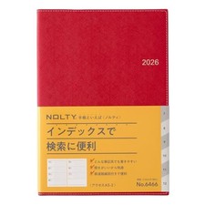 NOLTY Planner 2026 A5 Weekly Access 2 Red 6466 Starts December 2025 from JP