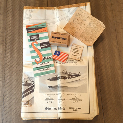 Sterling CHRIS CRAFT Catalina Flying bridge ship model boat plans brochures ONLY