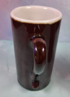 Set of 2 Cafe Restaurant Tall Stein Latte Cappuccino Brown Bistro Coffee Mugs — photo 5