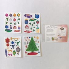 Creative Memories Holiday Tree Decoration Stickers - 4 Block Sheets