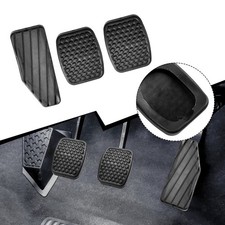 3-teiliges Auto Gaspedal Kupplung Bremspedal Gummi Belag Pedal Abdeckung Kit fü