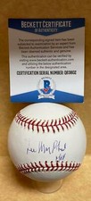 LEE MACPHAIL HOF 98 BASEBALL EXEC SIGNED AUTO M.L. BASEBALL BECKETT Q63802