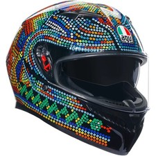 Casque de Moto L - AGV K3 Rossi Hiver Test 2018 - Casque Intégral Parasoleil