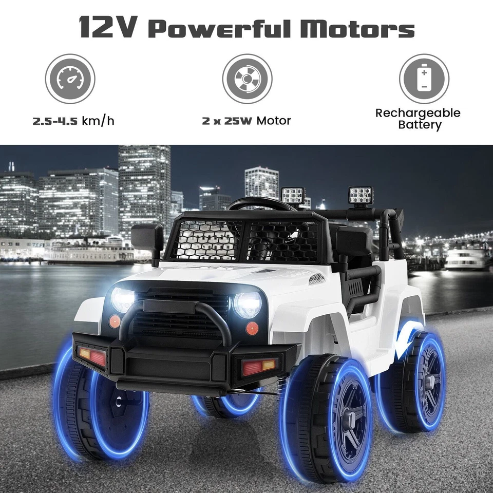 Kids Ride on Car 12V Battery Powered Electric Truck with 2.4G Remote Control - Image 4 of 4