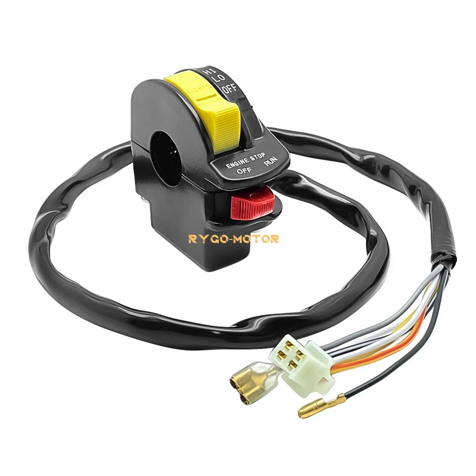 Interruptor de faro de parada de manillar izquierdo para Suzuki LT500R QuadRacer 500 87-90 Foto 2 de 4