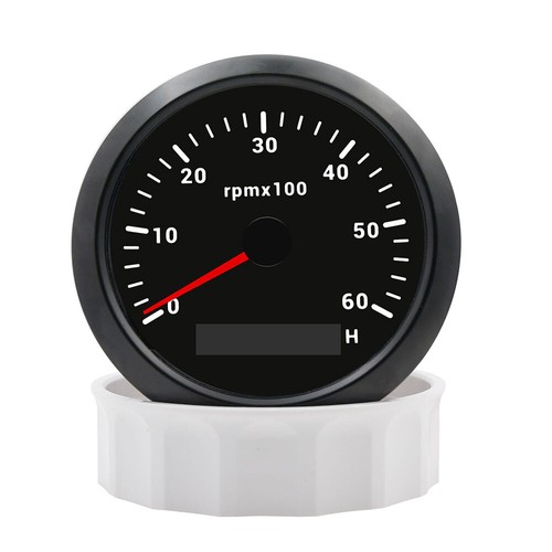 85mm Digital Drehzahlmesser Tachometer Tacho Gauge 0-6000RPM mit Hourmeter - Picture 7 of 15