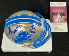 Kerby Joseph Signed & Inscribed All Grit Lions 2024 Mini Helmet JSA COA