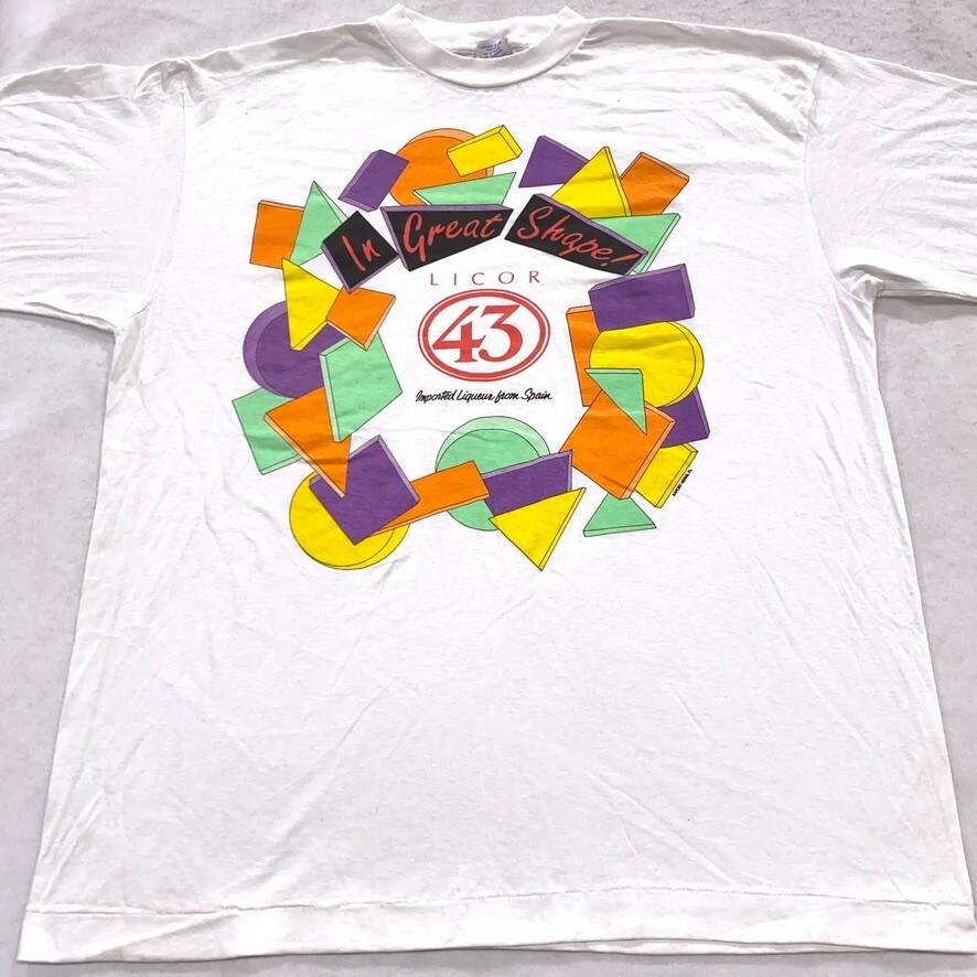 vintage 90s LICOR 43 T-Shirt XL alcohol beer single stitch 80s | eBay