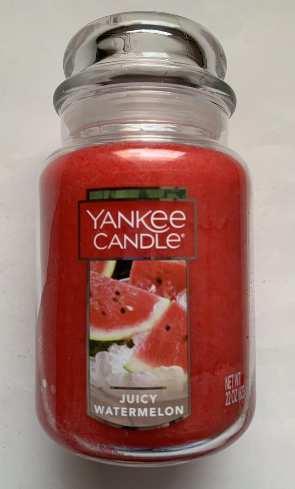 Yankee Candle JUICY WATERMELON 22 oz. LARGE JAR HTF SCENT eBay