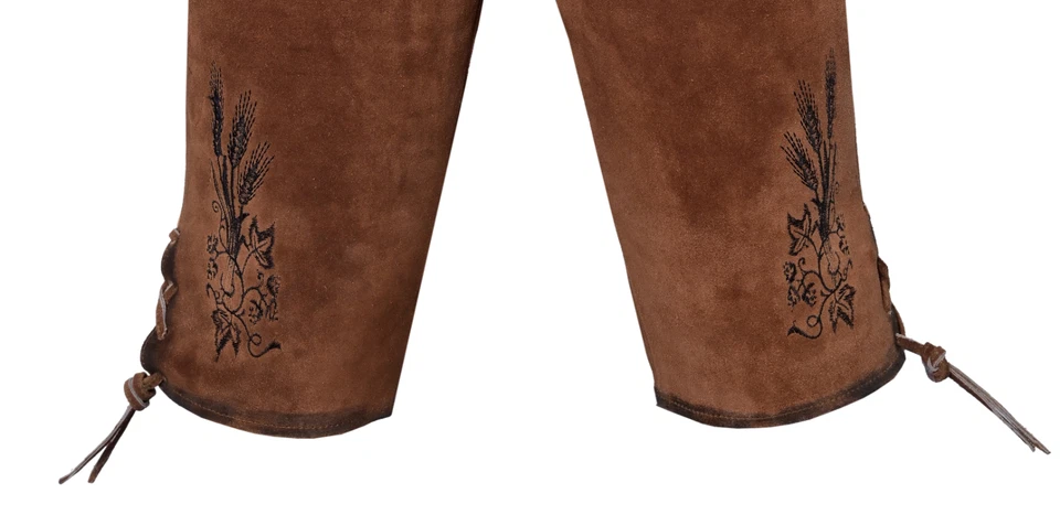 Herren Trachtenlederhose mit Gürtel Größe 46-62 Oktoberfesthose Bayern Outfit - Bild 4 von 4