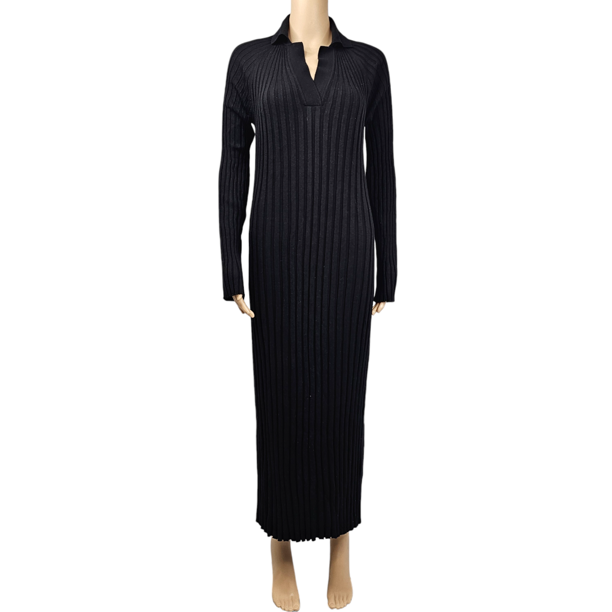 Loulou Studio Kale Womens Black Silk Cotton Knit Jumper Midi Dress Size XS  | eBay UK