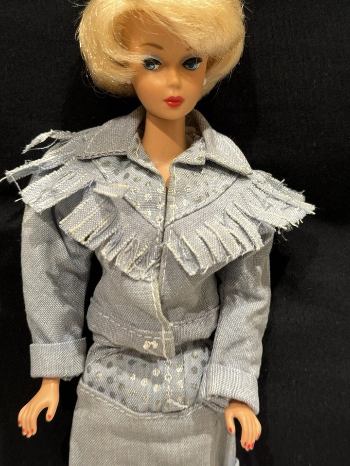 Barbie Feeling Fun Denim Jacket Denim Skirt 1988 Mattel Vintage No Doll - Image 2 of 4