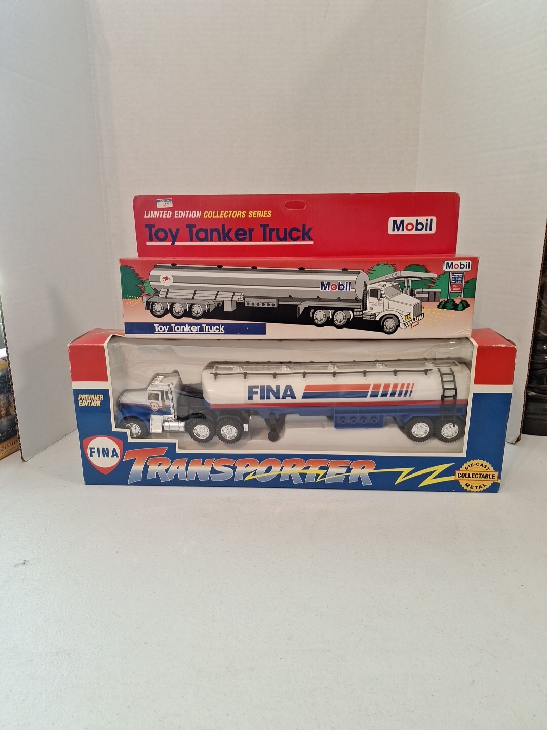 lot of 2 Die Cast Limited Edition Tanker Transporter Truck, 765-E &Mobile Tanker