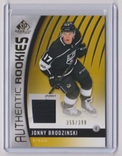 17-18 2017-18 SP Game Used Gold #152 Jonny Brodzinski Authentic RC 355/399 JSY 