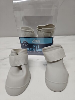 Pawsitively FUN Pet Rain Boots Grey Size Large New