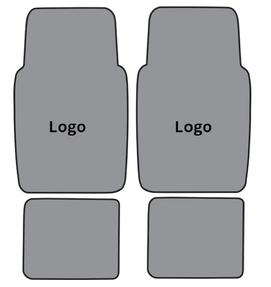 Alfombrillas delanteras Cutpile ACC 1991-1996 Ford Escort Ford Logo 4 piezas Foto 4 de 4