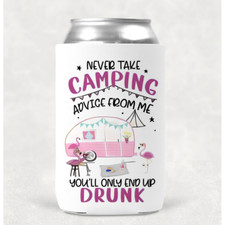 Enfriador de latas de neopreno Koozie para bebidas 12 OZ Camping Advice