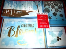 HALLMARK Religious 40 CHRISTMAS CARDS ENVELOPES Boxed Set BLESSINGS ASSORTMENT