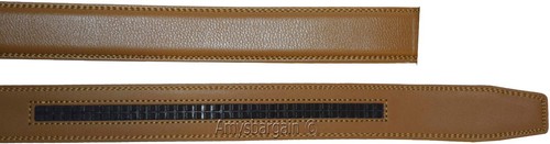 Correa cinturón hombre piel camel talla xl. 43" correa cuero genuino correa nueva solamente - Imagen 9 de 15