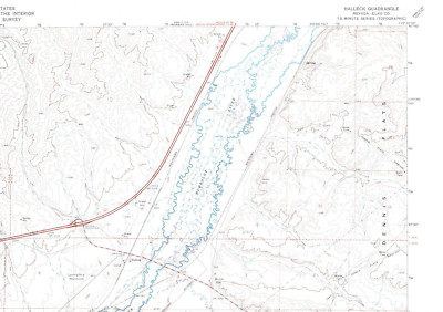 Halleck, Nevada 1971 Vintage USGS Topo Map 7.5 Quadrangle Topographic