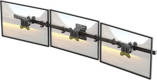 Heavy Duty Triple Monitor Wall Mount for 17"-32" Screens - Adjustable, Black
