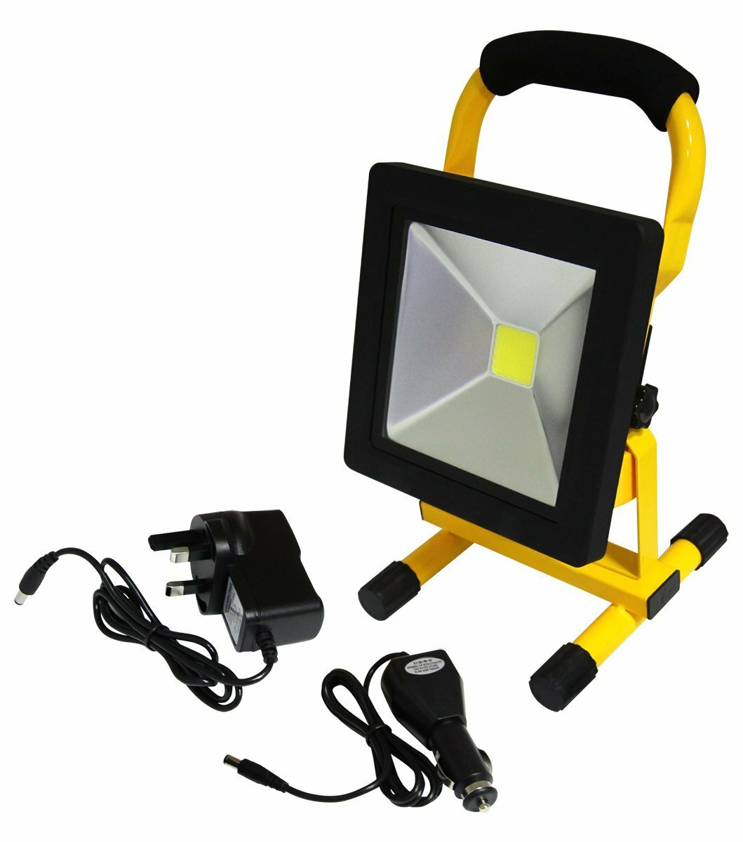 20W Portable LED Work Torch Light Cordless Rechargeable Flood Lamp 6000K
